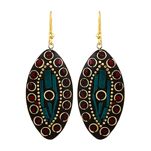 Stylish Afghani Tibetan Combo Earrings
