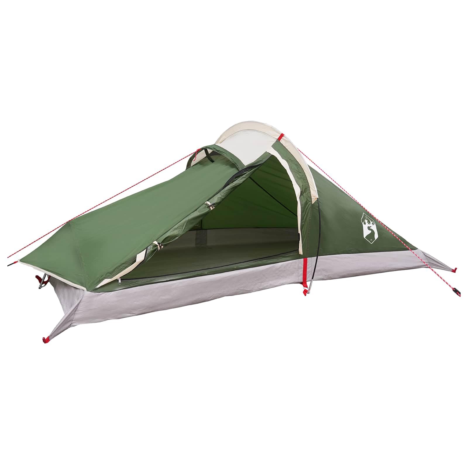 Tenda da Backpacking Verde 2 Persone | Poliestere 185T Impermeabile, Pali in Fibra di Vetro, Leggera 1,75 kg, 4 Stagioni