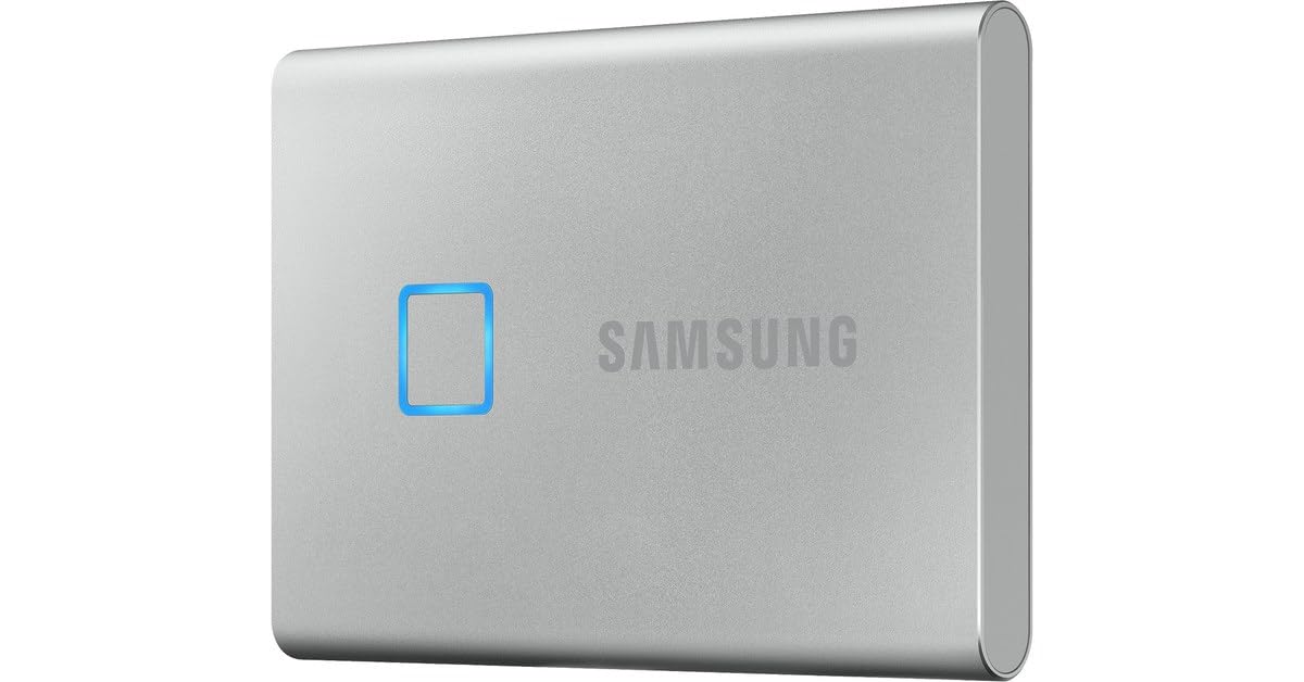 Samsung T7 Touch 500GB Up to 1,050MB/s USB 3.2 Gen 2 (10Gbps, Type