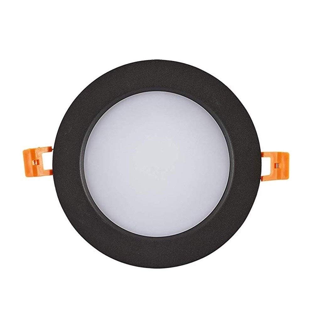 Spotlights noir encastré LED ultra-mince haute puissance pour salon et couloir