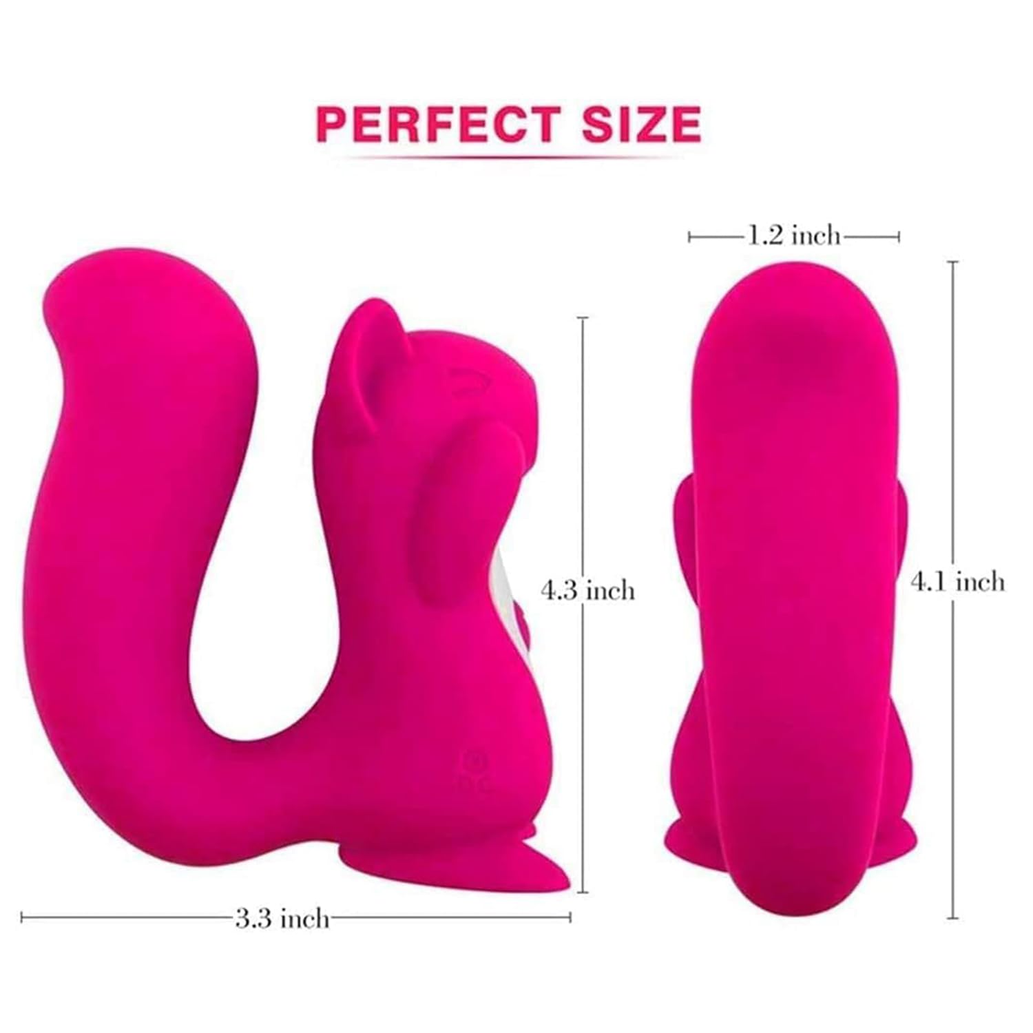 Generico Giocattoli del Sesso Scoiattolo Che Succhia Vibratore Clitoride Capezzoli Stimolazione Vaginale Giocattoli del Sesso Anale ~ Adatto per Mutandine da Donna per Stimolare Il Piacere,A