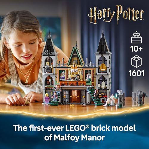 LEGO Harry Potter Malfoy Manor Building Toy - Harry Potter Toy for Boys and Girls, Ages 10+ - Collectible Kids Toy for Fans - Includes 9 Minifigures - 76453 - Image 3