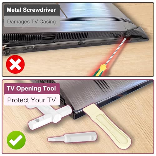 3 Pack BN81-13255A BN81-14946B BN81-12884A BN81-14946A TV Opening Jig Tool for Samsung TV, Service Jig-Back Open Accessory P-jig-2017 Television Repair Part, No Screw TV Rear Back Covers Dismantle