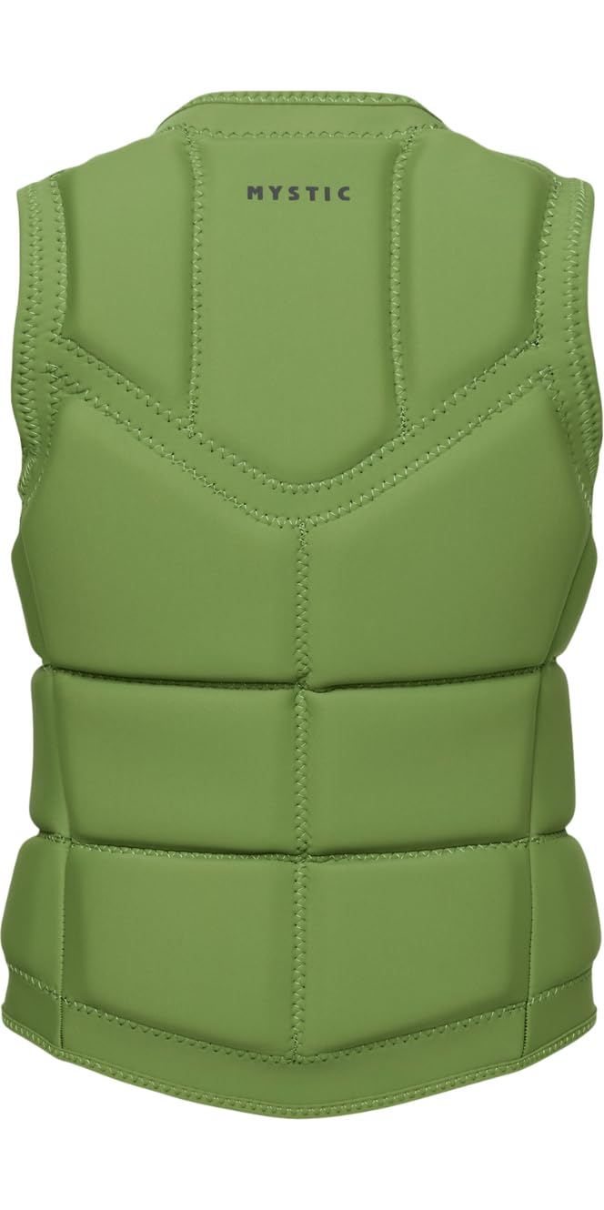 Mystic Chaleco Star con cremallera frontal para mujer, color verde suave