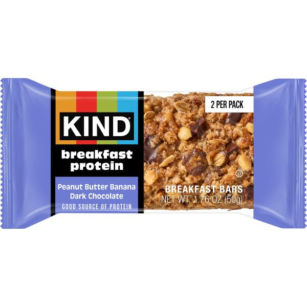 Kind, Bar Protein Breakfast Peanut Butter Banana Dark Chocolate 6 Count, 10.58 Ounce - Image 6