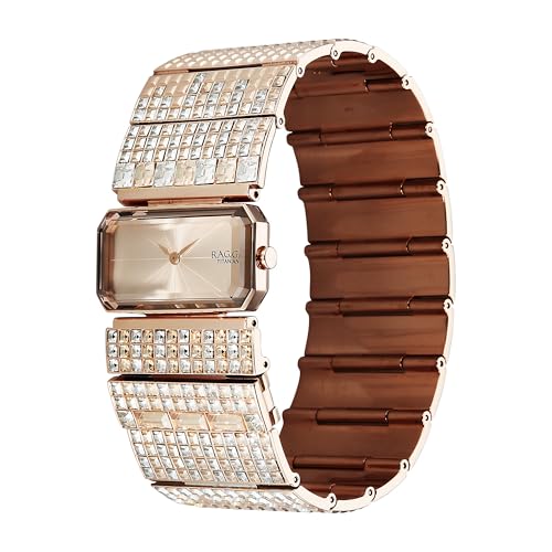 Image of Titan Raga Cocktails Quartz Analog Rose Gold Dial Stainless Steel Strap Watch for Women