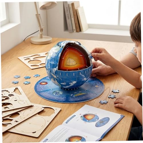 Jouets Montessori géographie avec puzzle globe terrestre 3D interactif - 6