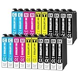 Starlet24 20x Cartucce Compatibili per Epson XP-2200 XP-3200 XP-4200 Cartucce per Expression Home XP-2205, XP-3205, XP-4205, Workforce WF2910, WF2930, WF2935, WF2950
