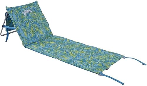 Old Bahama Bay Santorini - Tapete portátil de playa con bolsillo con cremallera, tapete de playa plegable con respaldo ajustable, silla de playa