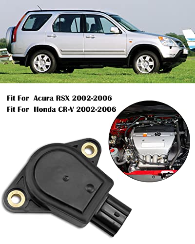 Image of Intake Manifold Runner Control Valve Fit for Honda CRV Acura RSX CSX | 2002-2006 Models, TPS Throttle Position Sensor Replace IMRC3 37890PNDA01 37890-PND-A01, Black