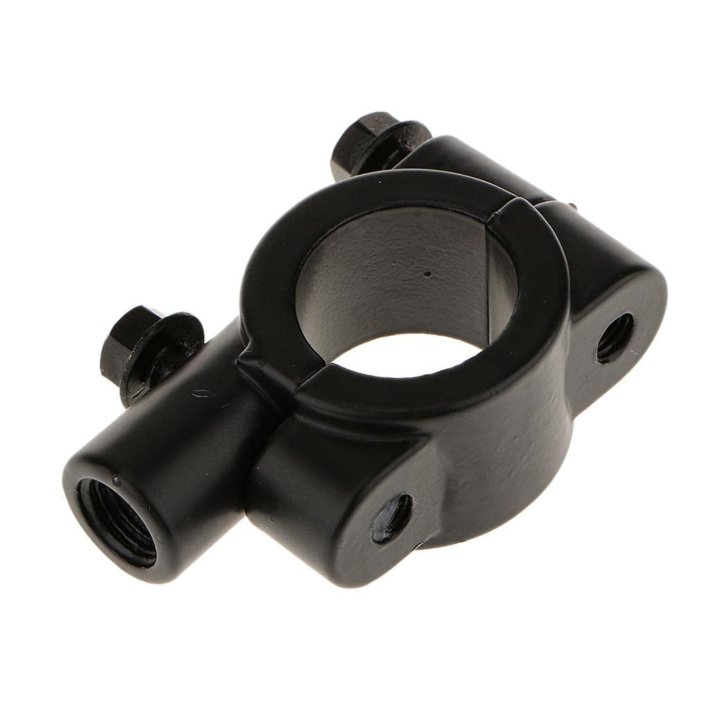 STYLEHEAVEN 2X Motorcycle Bike 7/8'' Handlebar Mirror Mounting Clamp Bracket Clip Black-picture-26
