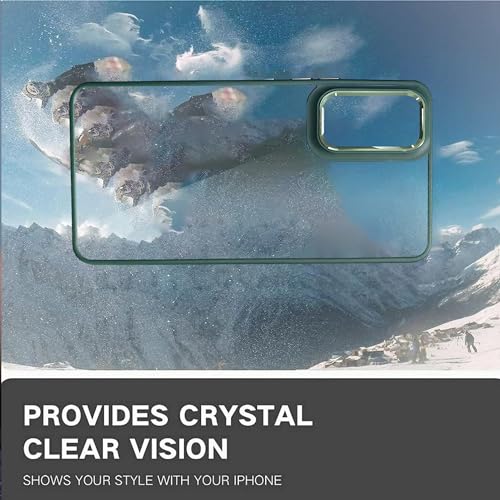 Image of A rtistque Ultra Hybrid Clear Back Cover Case for Samsung Galaxy S20 FE | Drop Protection | Transparent | Smooth TPU Sides - Green