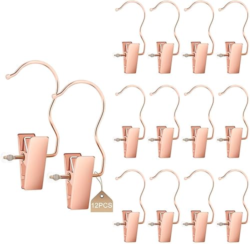 Percha para botas de metal de 4.5 pulgadas, clips de oro rosa para guantes, zapatos, ganchos para extensiones de cabello, clips de pelucas, paquete