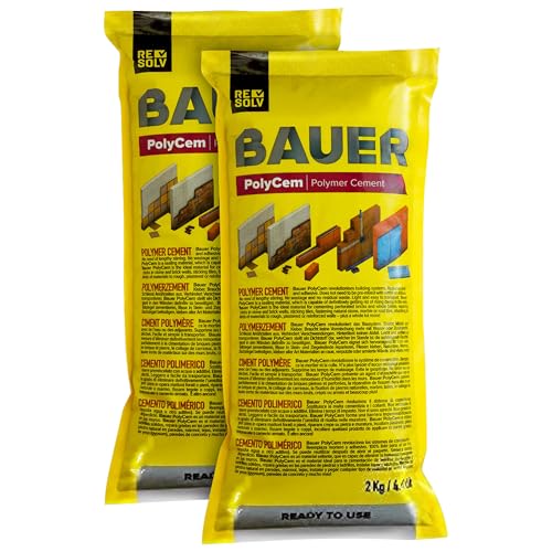 Bauer Instant Polymer Cement, Ready-to-Use Alternative to Mortar & Adhesives