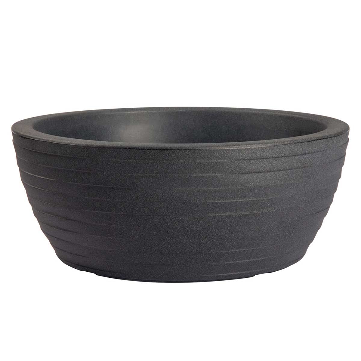 Nicoli THETIS Elegance VASE 40 cm R094, Resin, Anthracite Grey, 16CM