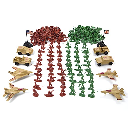 210Pcs Army Men Army Soldier Plastic Toys,Military Action Figures Playset With Mini Tank Vehicles Panzer Anti-Air Planes,Helicopter Soldier Figures And Accessories For Kids Boys And Girls #TOP1