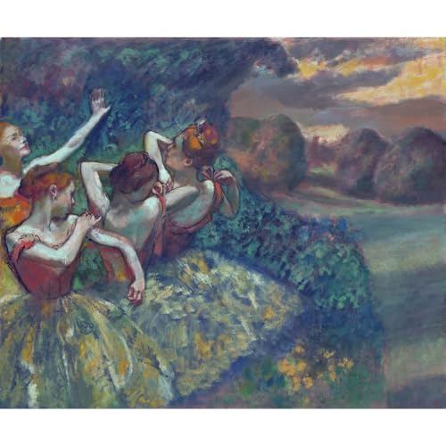 Impression toile Degas Quatre danseurs grand format decoration murale chambre