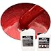 Produktbild 2K Epoxidharz Metallic Farben Effekt Set Epoxyplast 100P CARBON RED PEARL Perlglanzeffekt Glitter für Bodenbeschichtung Rivertisch Gießharz Laminierharz GFK Epoxy EP Holz