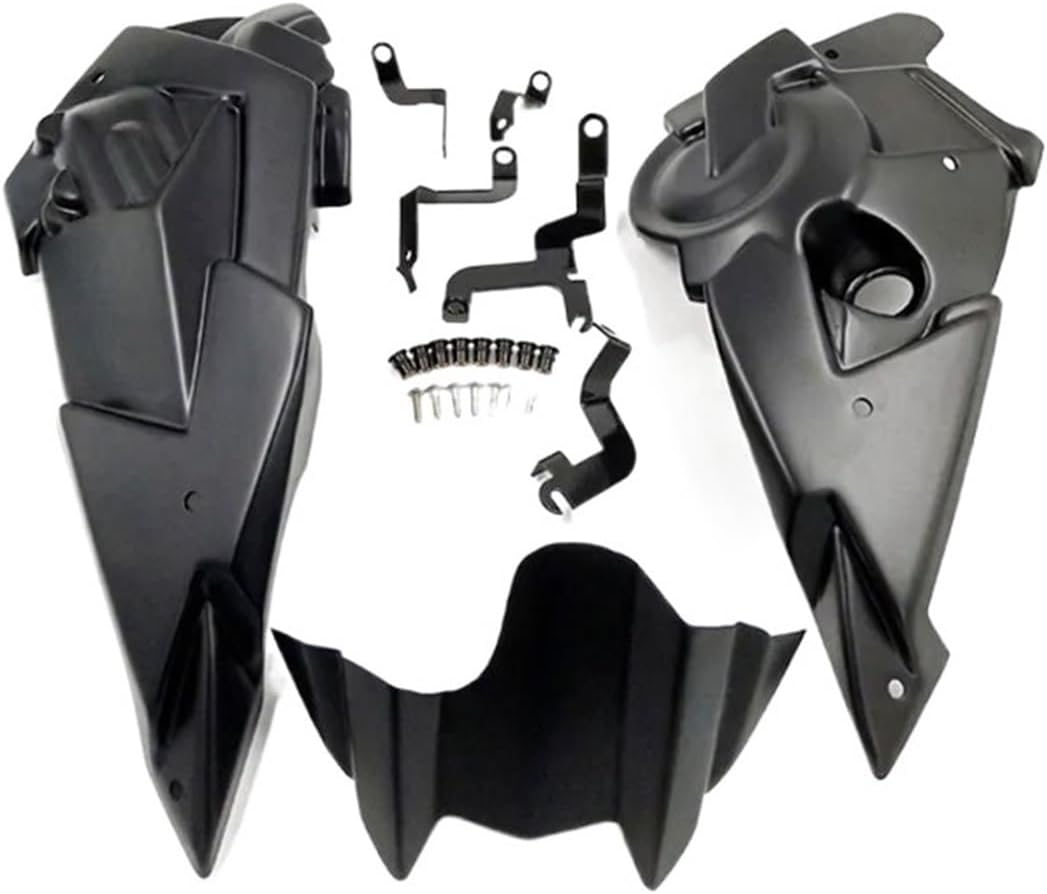 LeosHi 2023 MT07 FZ07 Motorcycle Belly Pan Engine Spoiler Compatible with MT-07 FZ-07 2014-2022 Lower Fairing Body Frame Panel Protector (Size : 2014-2020 Black)