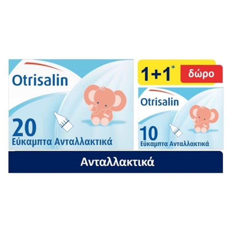 Otrisalin Refills Flexible Disposable Spare Nozzles 20pcs & Gift 10pcs
