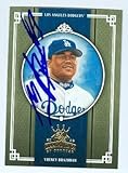Yhency Brazoban autographed baseball card (Los Angeles Dodgers) 2005 Donruss #253 Diamond Kings - Baseball Slabbed Autographed Cards