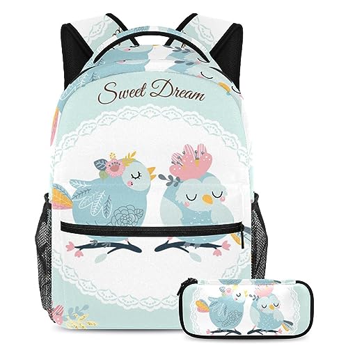 Sac à dos grand volume avec trousse Sweet Dream, ensemble scolaire ergonomique