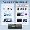 BOYA BY-V4U Wireless Lavalier Microphone for iPhone 15 Android Type C Phone Smartphone Clip-On Wireless Lapel Mic for Video Recording Podcast Interview Streaming Vlog YouTube #5