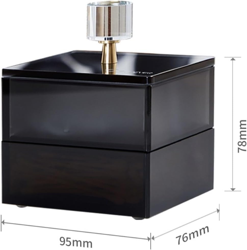 Modern Creative Table Acrylic Dental Floss Cotton Swab Toothpick Box Set Double Layer Storage Box Toothpick Holder Desktop Decoration Toothpick Dispensers