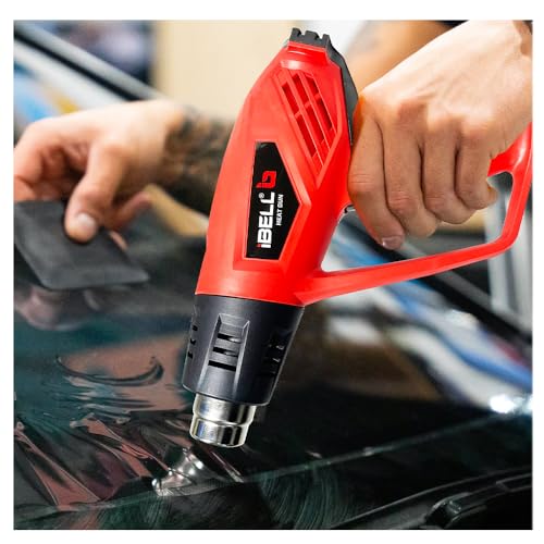Image of IBELL IBL HG20-98C Hot Air Tool 2000W, Variable Temperature Heat Gun with 12 Heat Settings, 250L /min & 550L /min Air Flow, 50C-600C Hot Air Gun for Paint Removal, PVC & DIY Work - 6 Months Warranty