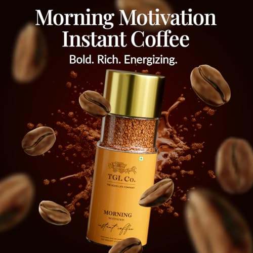 Image of TGL Co. Morning Motivation Instant Coffee 100% Arabica Freeze Dried (100 Gm) | Anti Oxidant | Boost Energy | No Artificial Flavour