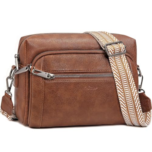 Image of Vegan Leather Crossbody Bags for Women Anti theft Purses and Handbag