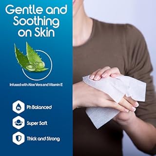 Inspire Adult Wet Wipes, Wash Cloths | Adult Wipes for Incontinence & Cleansing for Elderly, 8"x12" Count 12 packs of 50