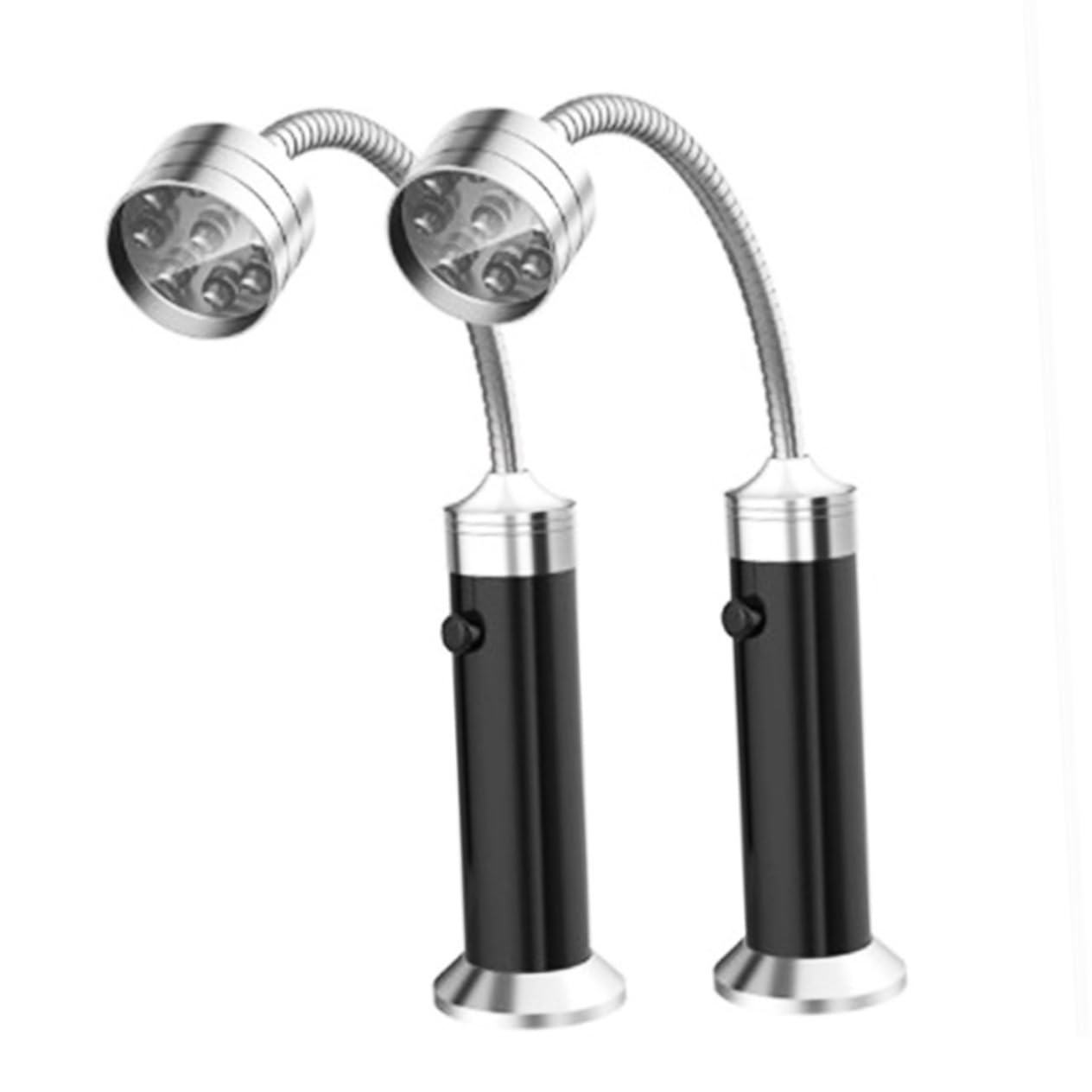 Hemobllo 3stücke Barbecue Lampe Flexibel Tragbare Arbeitsleuchte Mit Magnetfuß Für Grillabende Camping Und Notfälle Und Leicht Ohne Batterien Schwarz