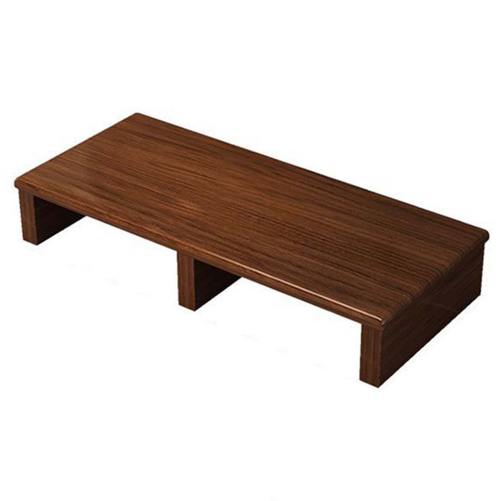 Wooden Step Stool & Flower Stand Bench,portable wooden stand up, Heightened Fur Pedestal Heavy Duty Platform for Bed Bathroom Porch & Garden,Brown - 70×30×15cm
