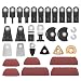 Produktbild 120 Stk Sägeblätter Kit Oszillierendes Zubehör Set,Multifunktionswerkzeug,Schleifpapier,Mix Oszillierende Klingen Multi-Tool Zubehör für Fein Multimaster Dremel Dewalt Makita