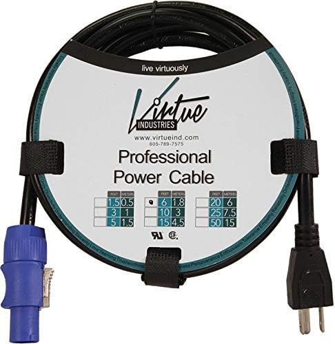 | 6 Foot Professional Compatible Edison (Male) to Power Cable