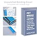 HOUYEE 100 Pack Ultra Clear Binding Presentation Covers, Clear Report Covers, Polythylene Terephthalate,8 Mil,8-1/2 x 11 Inches, Letter Size