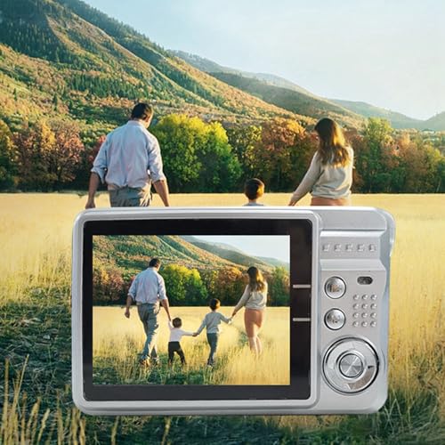SustVita 48MP HD �r�f�I�u���O�J�����A4K �f�W�^���r�f�I�A2.7 �C���`�X�N���[���A8 �{�Y�[���I�[�g�t�H�[�J�X�A��Ԃ�h�~�@�\�t���R���p�N�g���s�ʐ^�J�����A�q����e�B�[���ɍœK