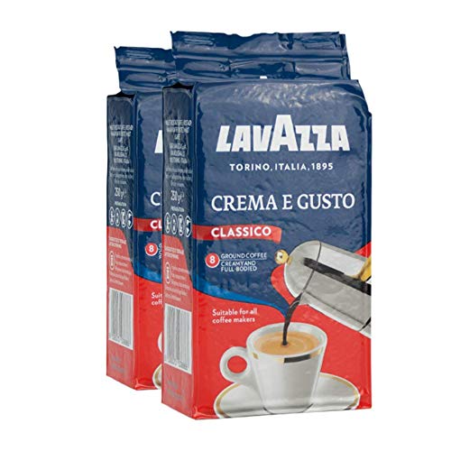 2X LAVAZZA Crema E Gusto Classico Ground Italian Coffee Espresso 250g