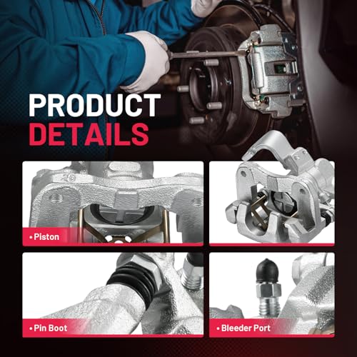 Image of BDFHYK 19-B2678 19-B2679 Rear Disc Brake Caliper Assembly Compatible with Acura EL 2001-2005 RSX 2002-2006 1.7L 2.0L L4, Compatible with Honda Civic 2002-2005 1.7L 2.0L L4, GAS 2pcs