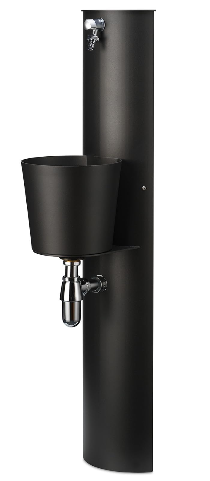 Fontana Da Esterno In Ferro Antracite BEL-FER Con Rubinetto - Elegante E Pratica Per Giardino