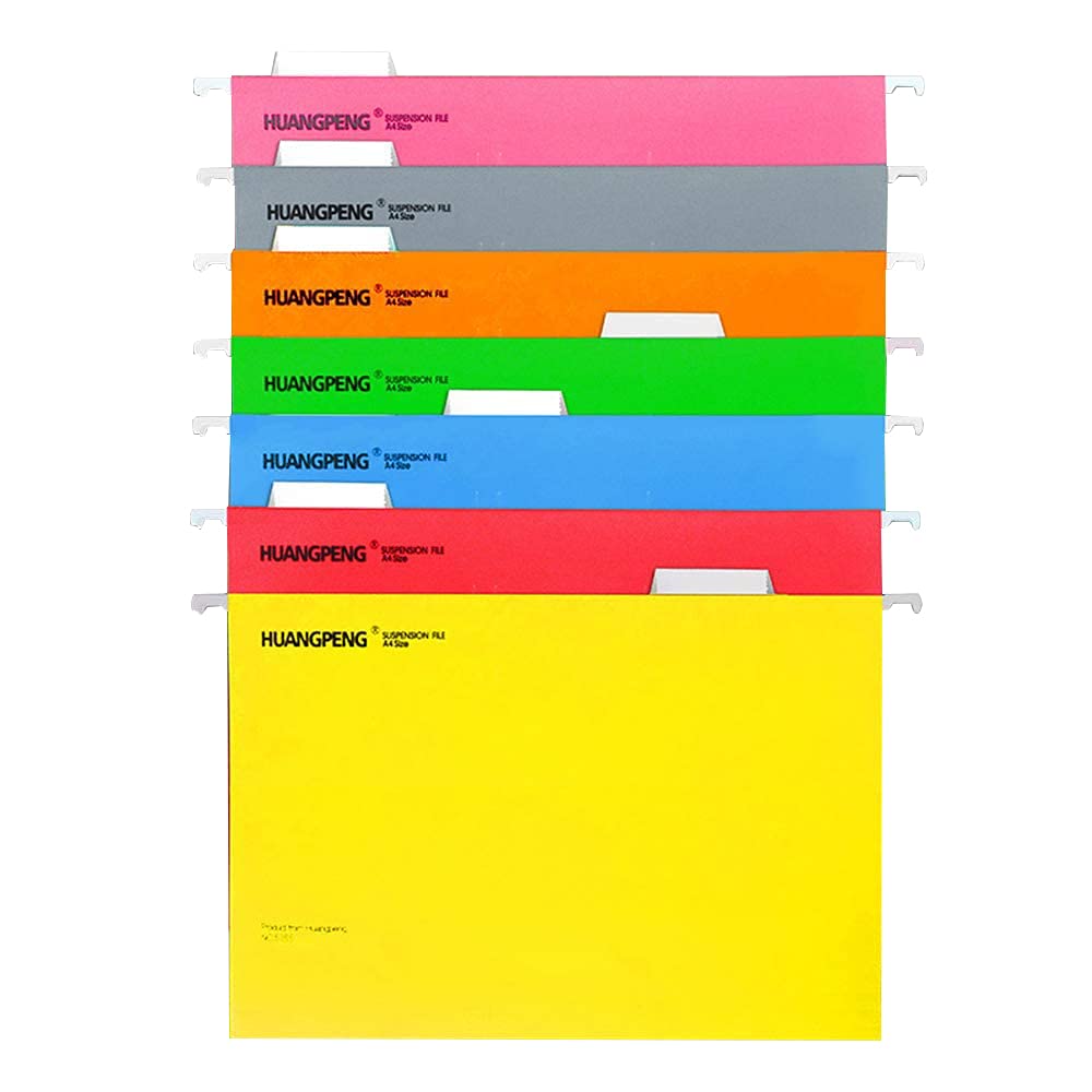FC Suspension Files Foolscap Document with Tabs Suspended for Hanging Folders Filing Storage Folders, Pack of 14
