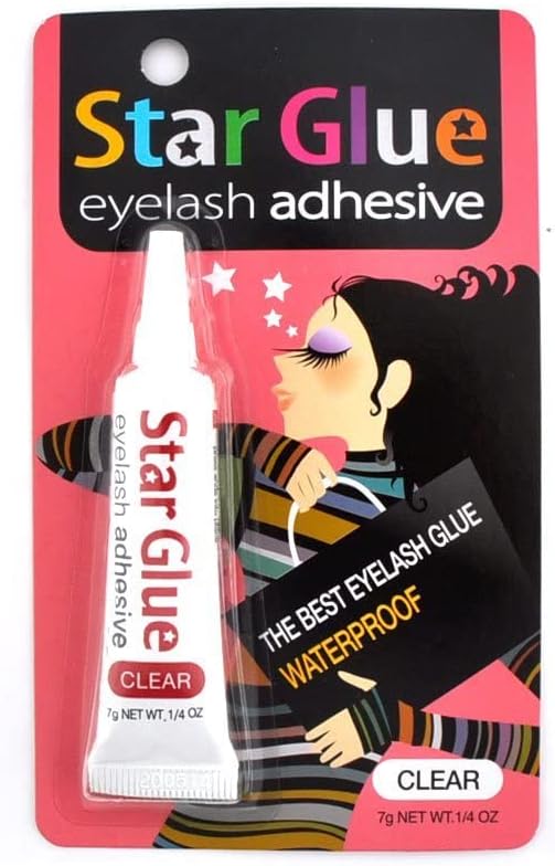 Star Glue Waterproof Eyelash Adhesive Clear For Eye Shadow,Mascara And Eyeliner