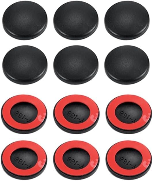 12pcs Screw Protection Cover Car Door Bolt Cap Universal Rustproof Screw Round ABS Screw Caps Collated Screws Flexible Screw Thread Protector Interior Accessories, Type 1