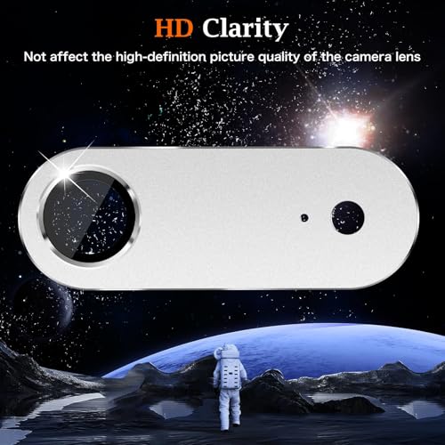 Image of PreCure Camera Lens Protector for iPhone Air, Scratch Resistant Aluminum Alloy 9H Tempered Glass Camera Screen Protector Compatible with iPhone 17 Air, Silver