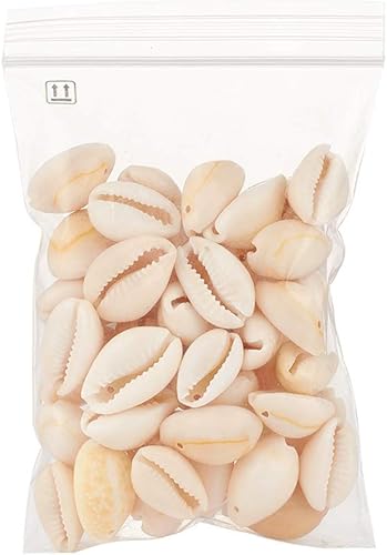 Miniatura 7 de Cheriswelry 50 cuentas de concha en espiral natural blanca, conchas marinas, cuentas espaciadoras de playa, dijes de conchas de cauri, cuentas