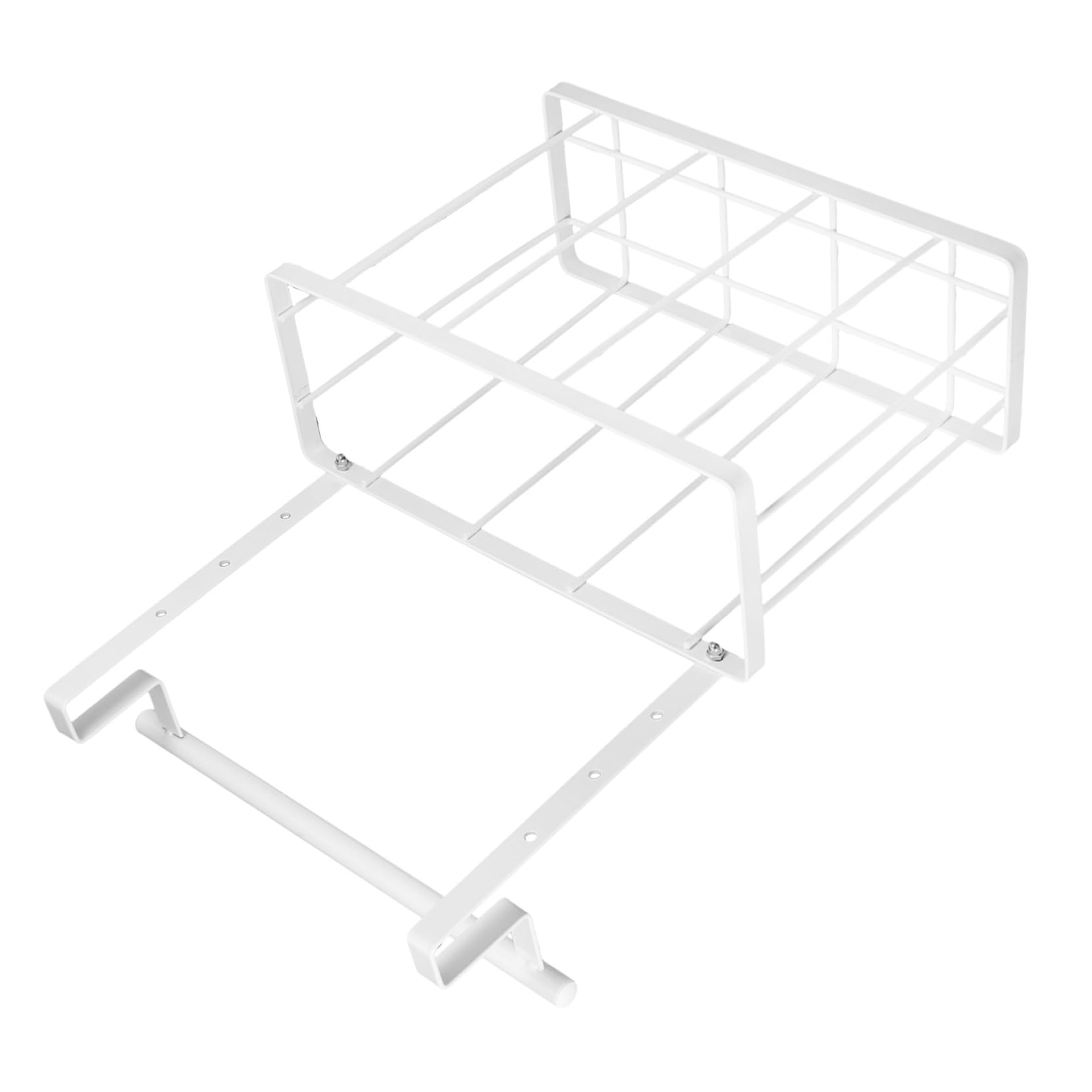 ABOOFAN Cabinet Door Storage over Cabinet Holder Basket Kitchen Towel Holder over Sink Storage Stainless Steel Wire Baskets