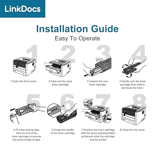 Image of LinkDocs 85A CE285A Toner Cartridge Replacement for HP CE285A 85A Toner Cartridge Used with HP LaserJet Pro P1102W M1212nf M1217nfw P1100 M1210 Printer