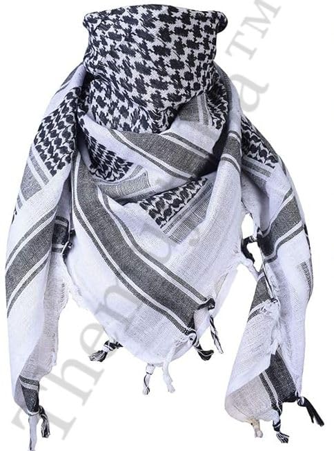 themujtaba scarf men & women tactical 100% cotton military head neck wrap shawl motorcycle hiking paintball face mask (pack Of 1)-picture-11