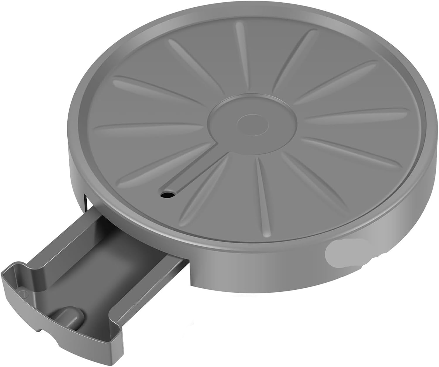 Plant Stand with Wheels 13.2 Inch Rolling Stands with Water Storage Frosted Round Dolly 360° Casters Loading Daily(Beige)